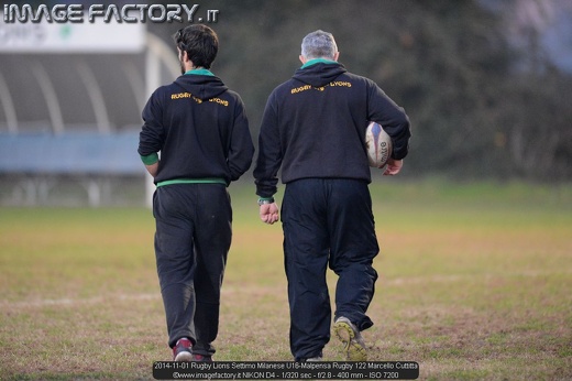 2014-11-01 Rugby Lions Settimo Milanese U16-Malpensa Rugby 122 Marcello Cuttitta